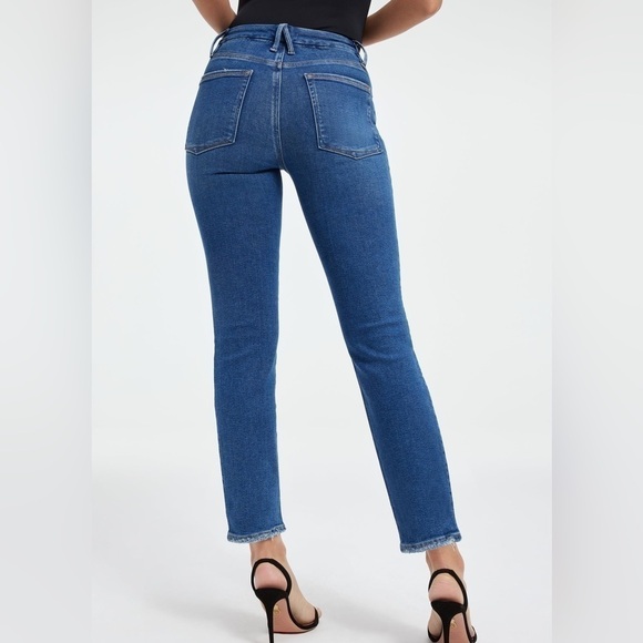 Good American Good Classic Slim Straight Jeans Size 0/25. NWT - Picture 13 of 16